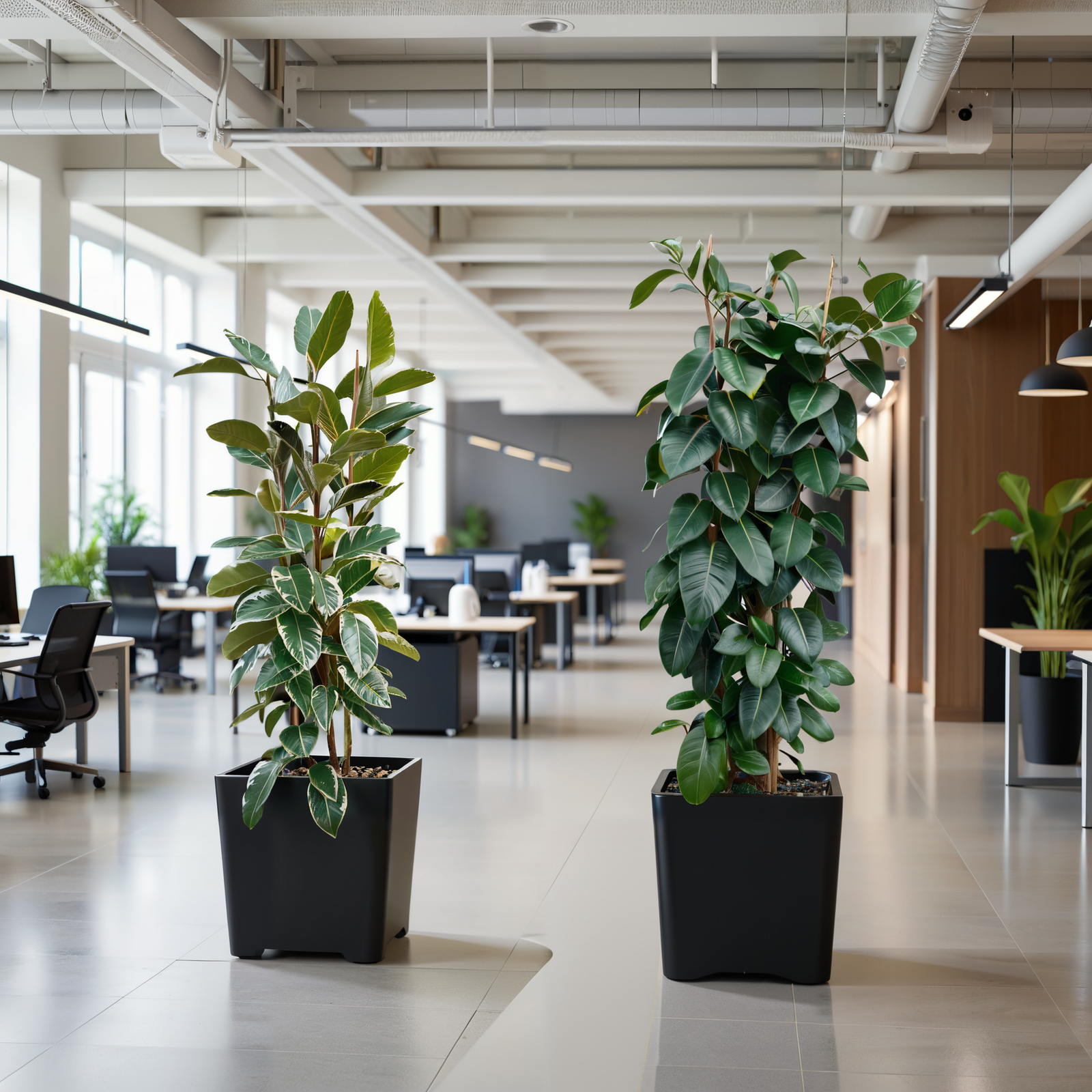 Meer Focus en Minder Stress op Kantoor met Grote Kamerplanten