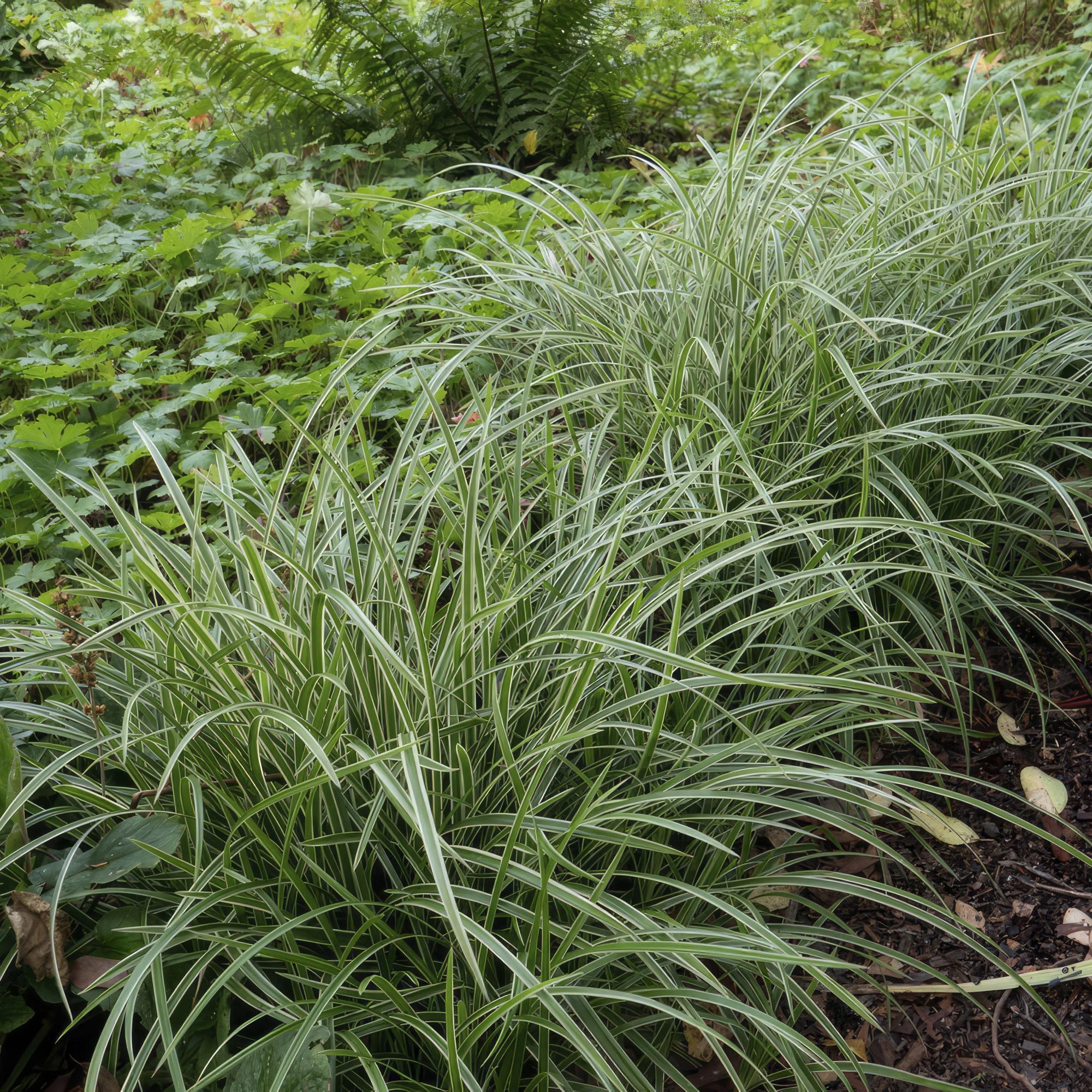Carex Morrowii 'Ice Dance' - 6 planten  ↕ 10-25 cm hoog  ⟷ 9 cm pot