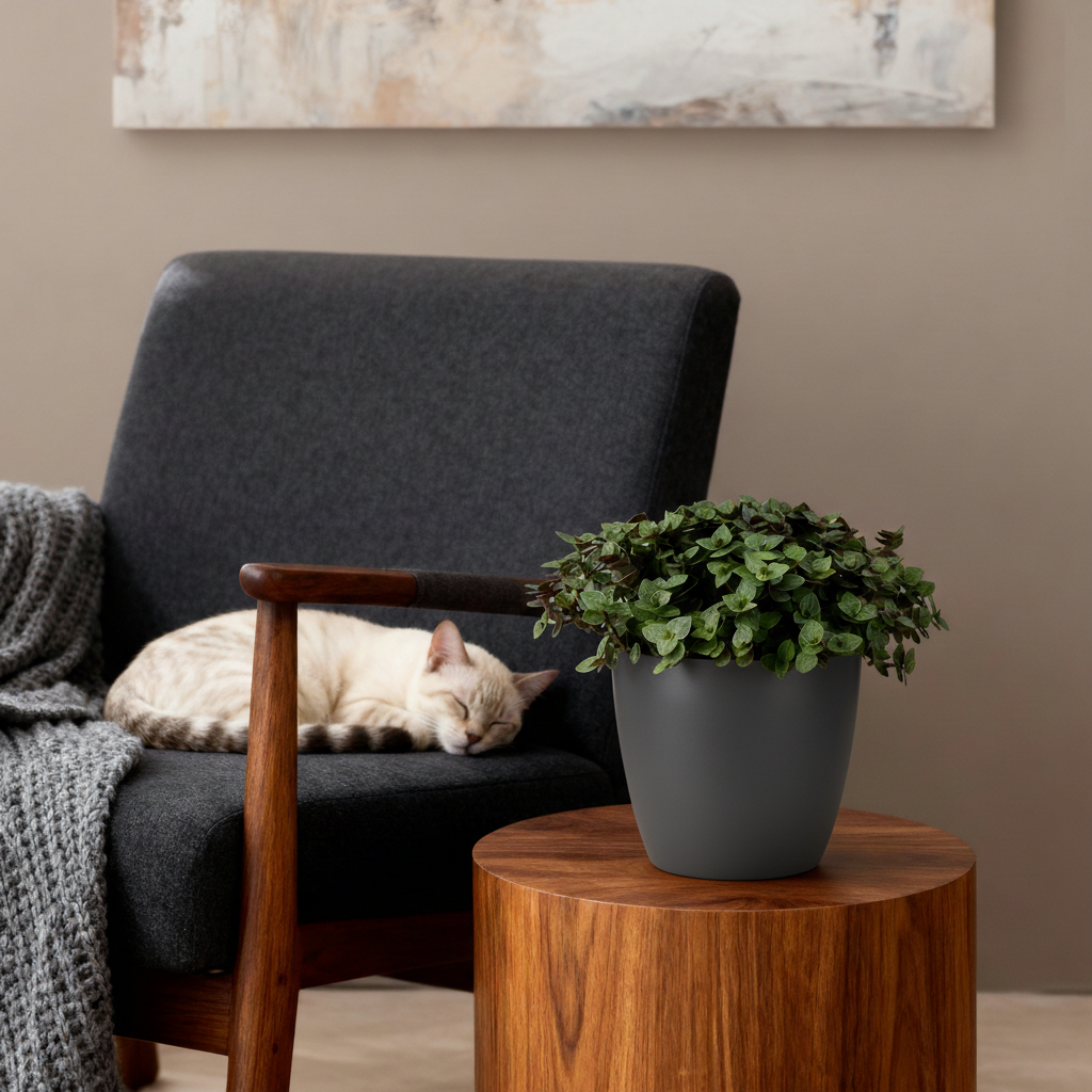 Calissia repens - 4 Pflanzen mit grauem Topf